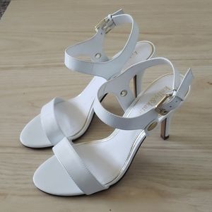 White Strappy Heels